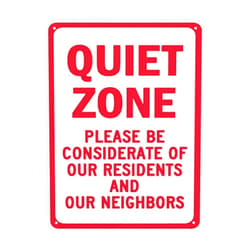 Kilahanto Warning Notice Traffic sign,Private Community Sign Quiet Zone Please Be Considerate Of Our Residents And Our Neighbors,Aluminum Safety Danger Tin Road Safety Signs For Workplace