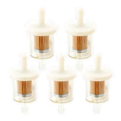 Milttor 691035 493629 Fuel Filter for Briggs & Stratton 49019-7001 7-07061 John Deere AM108356 Kohler 2505007S 2505021S Toro 71-5960 Replacement Parts （Pack of 5）