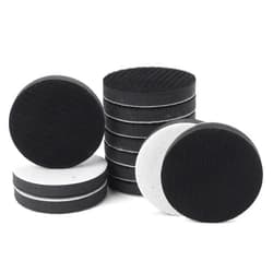 POLIWELL 12 Pack 3 Inch (75mm) Foam Interface Pad, Hook and Loop Soft Foam Buffing Pad, Soft Density Buffer Backing Pad for 3