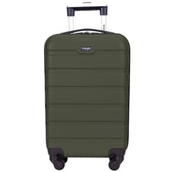 Wrangler Hardside Carry-On Spinner Luggage, Charcoal Grey, 20-Inch