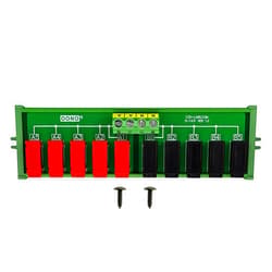 OONO Banana Jack 2x5 Position Distribution Module, DC Power Strip Horizontal (Screw Mount)