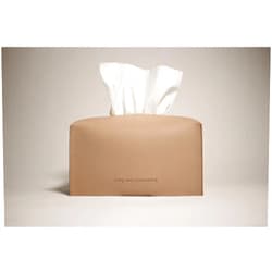 JADE AND JUNO HOME Tissue Box Cover/Holder (Rectangle) - Covers Rectangular Shaped Boxes with a Contemporary Finish - Designed with Modern PU Leather (Weathered Oak)