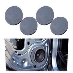 BDZMC 4PCS 6.5'' Car Speaker Foam Rings, Slow Rebound Speaker Gasket, Self Adhesive Speaker Baffle for Enhancing Stereo Sound, Bass Blocker Sealing Pad, Universal Sound Concentration Enhancer