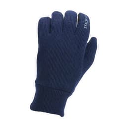 SEALSKINZ Unisex Windproof All Weather Knitted Glove, Dark Navy, L