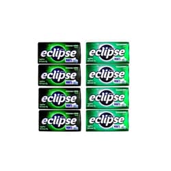 Eclipse Brand Pack of 8 Eclipse Sugarfree Mint Candy - Breath Freshener - 1.2 oz per Tin - 50 Mints per Tin (4X Spearmint and 4X Intense Mint)