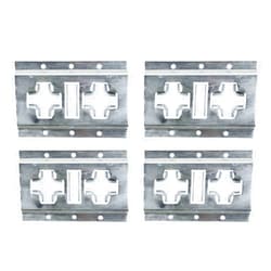 Mytee Products 8 Inch X Track Tie Down Rail, ETrack Rail with Horizontal & Vertical Slots, Galvanized Finish - 12 Gauge Steel, Allows use of E-Track Straps in Horizontal or Vertical Alignment - 4 Pack