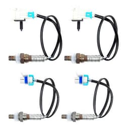 RANSOTO O2 Oxygen Sensor 234-4668, 234-4256 Upstream Downstream Sensor Compatible with 2008 2009 2010 2011 2012 2013 2014 Escalade Chevy Avalanche Silverado Suburban Tahoe GMC Yukon Sierra Set of 4
