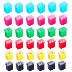 Dhthdrh 36 Pcs Car Fuses Automotive Fuses Assortment Kit Low Profile Standard Box Shaped Micro Cartridge Fuses 20A 30A 40A 50A 60A 80A for Ford Chevy/GM Nissan Toyota Pickup Trucks Cars and SUVs