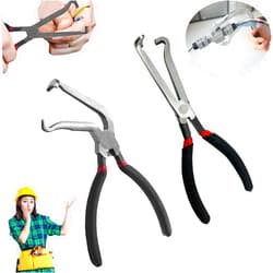 RandJ Electrical Disconnect Pliers, Electrical Connector Pliers for Cars, Fuel Line Petrol Clip Pipe Pliers, Automotive Electrical Plug Connector Disconnect Tools (Both)