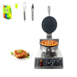 BouPower Commercial Waffle Maker Machine, 110V 1200 W Stainless Steel Nonstick Waffle Maker for Home and Restaurant