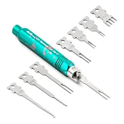 JRready ST5255 Pin Extractor Tool,Terminal Removal Tool Includes 8 Pcs Replacement Tips,Suitable for AMP/Delphi/Molex/Bosch Connector Etc.,Automotive/Computer Repair Terminal Release Tool Kit