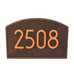 Whitehall Custom Legacy ARCH Modern Address Plaque 14”W x 9”H (1 Line)