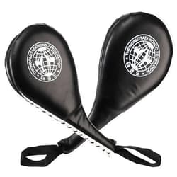 Nicunom 2 Pack Taekwondo Kick Pads, Durable Striking Pad Target TKD Karate Martial Arts Strike Targets Kickboxing Training, Black