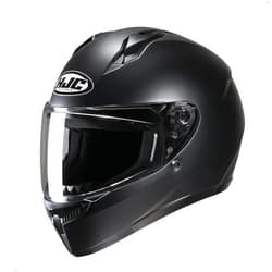 HJC C10 Solid Full Face Motorcycle Helmet (Semi Flat Black, Medium)