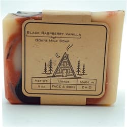 Generic Goat Milk Soap Black Raspberry Vanilla (Two Pack) 5 Ounces Each All Natural Moisturizing Sensitive Skin