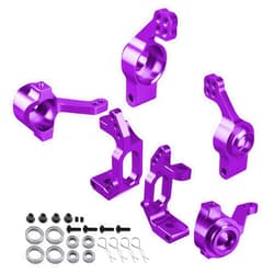 HobbyPark 102010 102011 102012 Aluminum Steering Knuckle Kit Hub Carrier Mount Set Upgrade Parts for RC Redcat Volcano EPX Monster Truck HSP