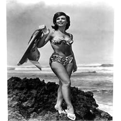 Posterazzi DAP12208 Barbara Eden - Rocks Photo Print, 8 x 10, Multi
