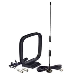 Bingfu Magnetic Base FM Radio Antenna FM Antenna and AM Loop Antenna for Pioneer Onkyo Yamaha Marantz Indoor Digital HD Radio FM Bluetooth Home Stereo Receiver AV Audio video Home Theater Receiver