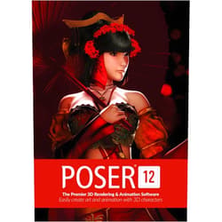 Graphixly Poser 12 | The Premier 3D Rendering & Animation Software for PC and Mac OS | Easily create art and animation with 3D characters [Keycard]