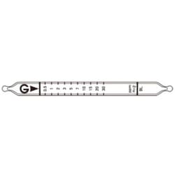 Gastec 91L Detector Tube, Detects for Formaldehyde, 0.1 to 40.0 ppm Measuring Range, 0.5