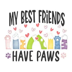 Planet opus My Best Friends Have Paws Sticker
