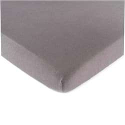 SHEETWORLD.COM SheetWorld Fitted Pack N Play Playard Sheet Compatible with Maxi COSI Swift Play Yard 31 x 39 inches, 100% Cotton Jersey, Hypoallergenic, Butter Soft, Dark Grey, Made in USA