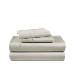 LANE LINEN 100% Egyptian Cotton Bed Sheets - 1000 Thread Count 4-Piece Silver Full Set Bedding Sateen Weave Luxury Hotel 16