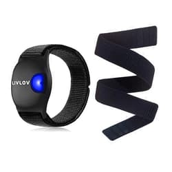 BUMOVE Nylon Watch Band Compatible with LIVLOV V9/V11 OTF, Orange Theory, OT Beat Heart Rate Monitor, 20mm Adjustable Unisex Armband or Ankle Strap (20mm)