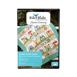 Generic Lori Holt Home Town Quilt – in-The-Hoop Machine Embroidery Project – 2 Quilt Sizes Included – Customized Embroidery Stitches & Quilting Techniques – Formats: DST, EXP, HUS, JEF, PES, VIP, VP3, XXX