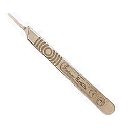 SWANN-MORTON Swann Morton : Scalpel Handle No 3 for blades 10 : 10a : 11 : 12 : 15 : 15a (Original Version) (Original Version) (Solid Stainless Steel)