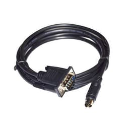 KEZONO RS232 DB9 D-SUB9PIN Male to M~ni DIN 8P Rockwell Allen Bradley AB MICROLOGIX 1400 PLC Programming 1761-CBL-PM02 Cable (Size : 1.8M)