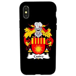 Family Crest and Coat of Arms clothes and gifts iPhone X/XS Castro Coat of Arms - Family Crest Case