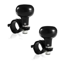VaygWay Universal Fit Vehicle Steering Wheel Suicide Spinner Knob- Black Car Suicide Ball Power Handles- Vehicle Tractor Boat Black Spinner Knob- Wheel Accessories Arthritis Handicap Spinners (2 Pk)