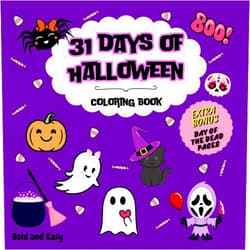 Natalie Sierra 31 Days of Halloween Coloring Book: Nati's Coloring Corner