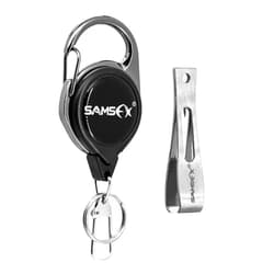 SAMSFX Fishing Nipper & Retractor Combo with Stainless Steel Blades and 24