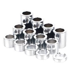 YDLMT 13 Pcs Chrome Universal Wheel Axle Spacer Kit ID 3/4
