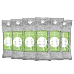 Vitscan 6 Pack Bamboo Charcoal Air Purifying Bag, Activated Charcoal Bags Odor Absorber, Moisture Absorber, Natural Car Air Freshener, Shoe Deodorizer, Odor Eliminators For Home, Pet, Closet