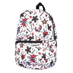 Bioworld Stranger Things Backpack Hellfire Club Allover Print Laptop School Travel Backpack