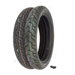 4into1 Dunlop D404 Tire Set - Compatible with Honda CX500C/D GL500 CB550SC CB650C/SC GL650 - Tires and Valves