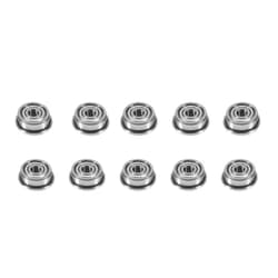MUNEFE Beas Roller Bea, 10 Pcs F623ZZ Bea Deep roove Flane Flaned Beas for 3D Printer