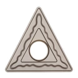 Sandvik Coromant T-Max P Carbide Turning Insert, TNMG, Triangle, QM Chipbreaker, GC4235 Grade, Multi-Layer Coating, TNMG 433-QM, 1/2
