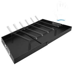 TwentyNext 2 Piece Fireplace Tray Ash Pan,Adjustable Fireplace Tray for Up to 32