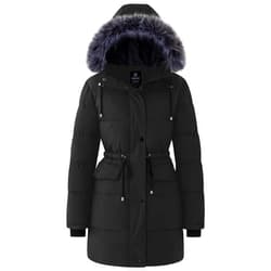 wantdo Women's Recycled Long Puffer Jackets Warm Winter Coats Winter Jacket Padded Parka