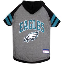 Pets First NFL Philadelphia Eagles Hoodie for Dogs & Cats. | NFL Football Licensed Dog Hoody Tee Shirt, Medium| Sports Hoody T-Shirt for Pets | Licensed Sporty Dog Shirt
