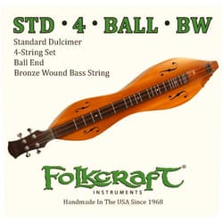 Folkcraft® Mountain Dulcimer String Set, Ball Ends (.011