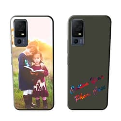 GSDMFUNNY Custom Customize Photo Text Phone Cases for TCL 40 XL Personalized Picture Protective Covers Cases Compatible with TCL 40 XL Black TPU Phone Cases Gifts