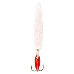 Bay De Noc 4WHITEICE 1-3/4-Inch Swedish Pimple Jig, 1/4-Ounce, Crushed Ice/White Ice