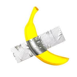 Vilead Realistic Banana Contemporary Wall Art,Simulation Banana Tape Wall Sculpture,Wall Decor for Living Room Kitchen Office Staircase,Modern Decorations