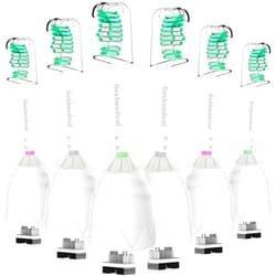 Jiuzhoudeal Replacement Toothbrush Heads for Philips Sonicare E-Series, Compatible with Sonicare Essence, Elite, Advance, CleanCare Screw-on Electric Toothbrush HX7022/66, 6 Pack
