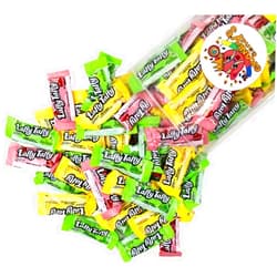 Grandys Candys Laffy Taffy -Individually Wrapped Mini Bars- Bursting with Chewy, Stretchy, Tangy Fruit Flavor and Fun on Every Wrapper- Bulk Sizes (Assorted, 1 Pound)